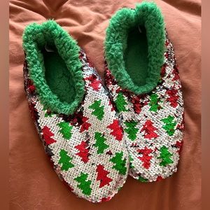 Reversible Sequin Christmas Socks